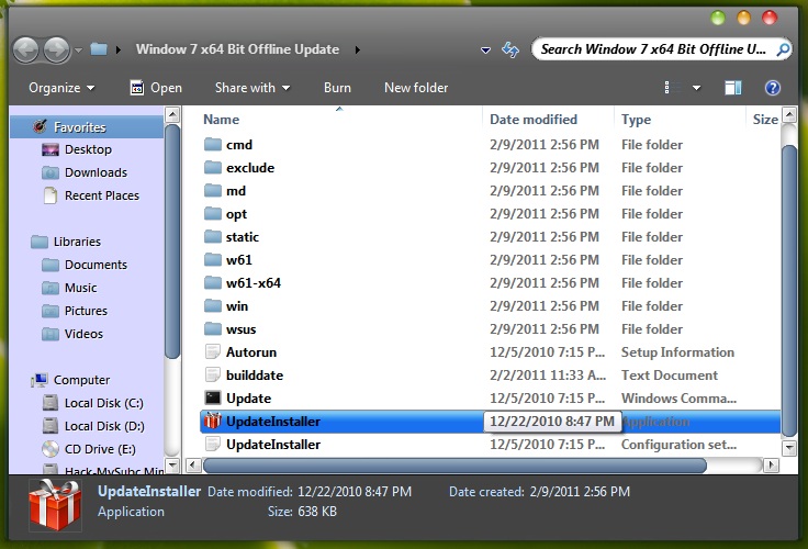 Download Windows 7 Updates Offline with WSUS Offline Update update windows 7 offline